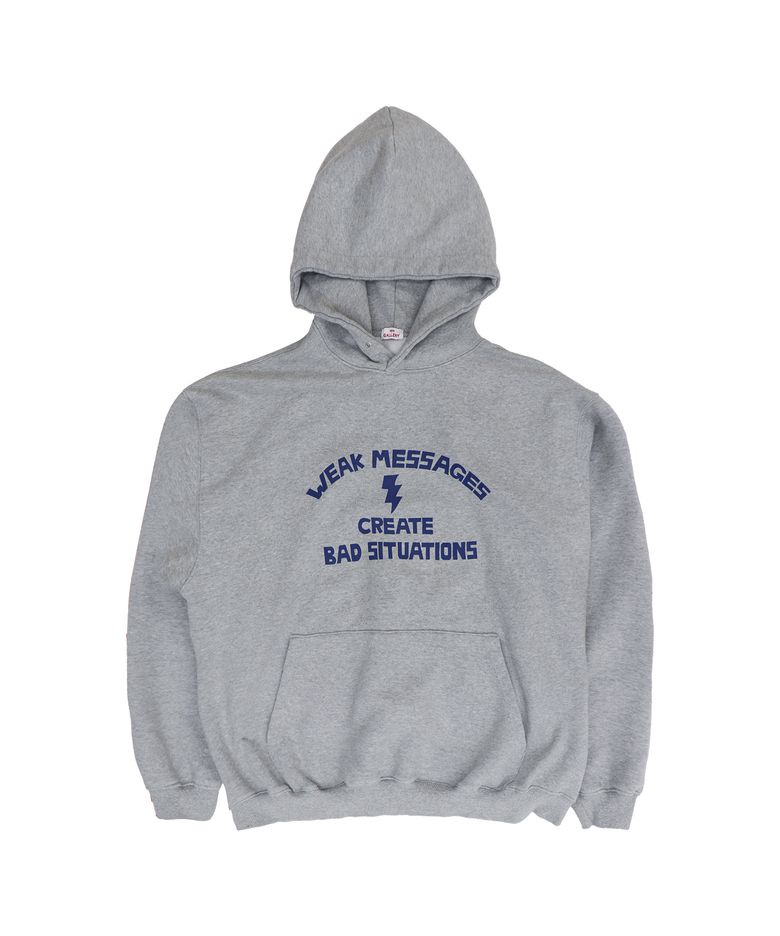 Weak Messages Hoodie - Gray