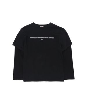 EPS Skater Layered Long Sleeve T-Shirts - Black