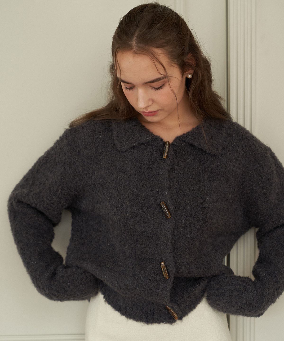 플로브(FLOVE) PETER WOOL CARDIGAN GR