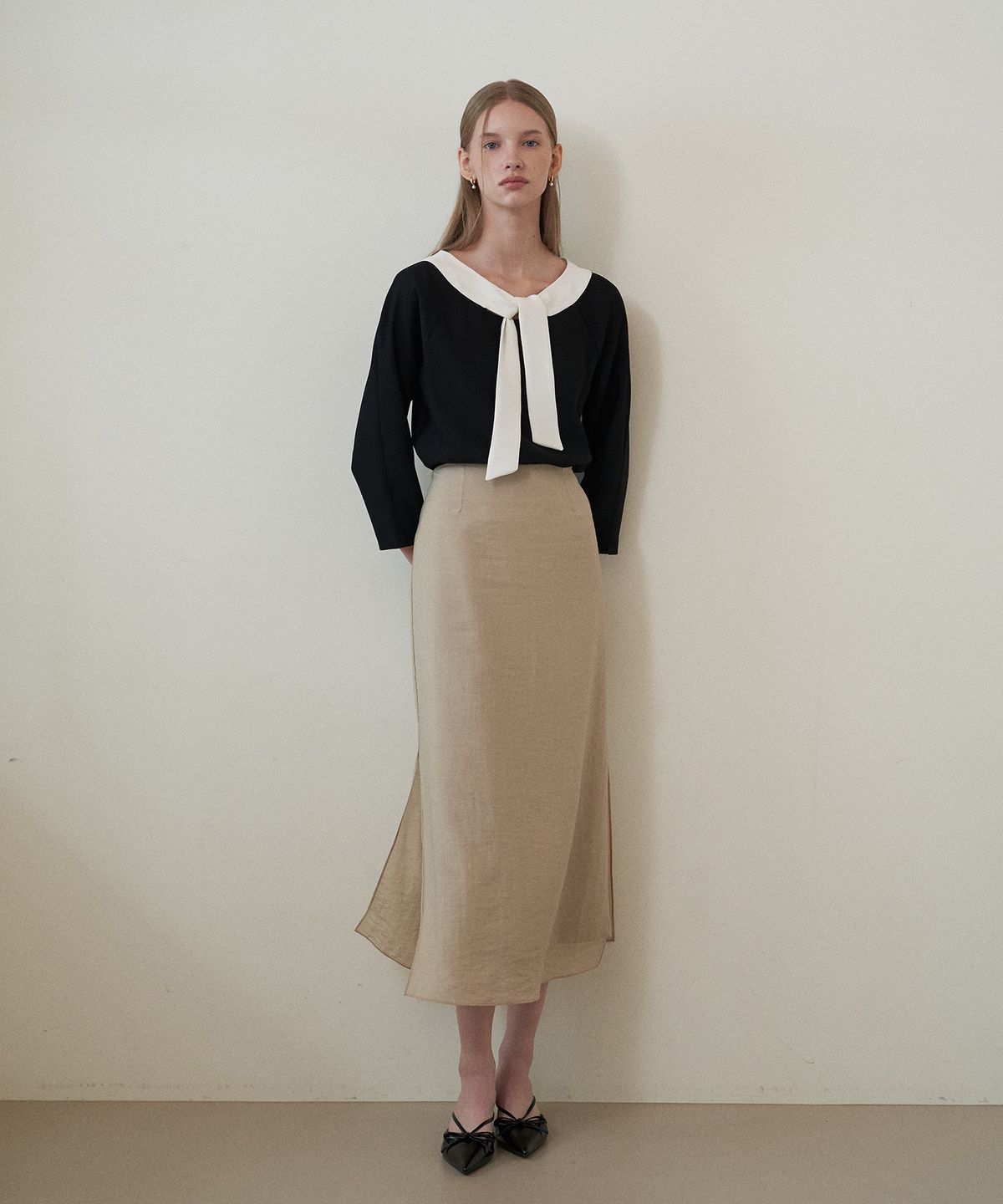 플로브(FLOVE) SHEER SKIRT VERSION 4 BE