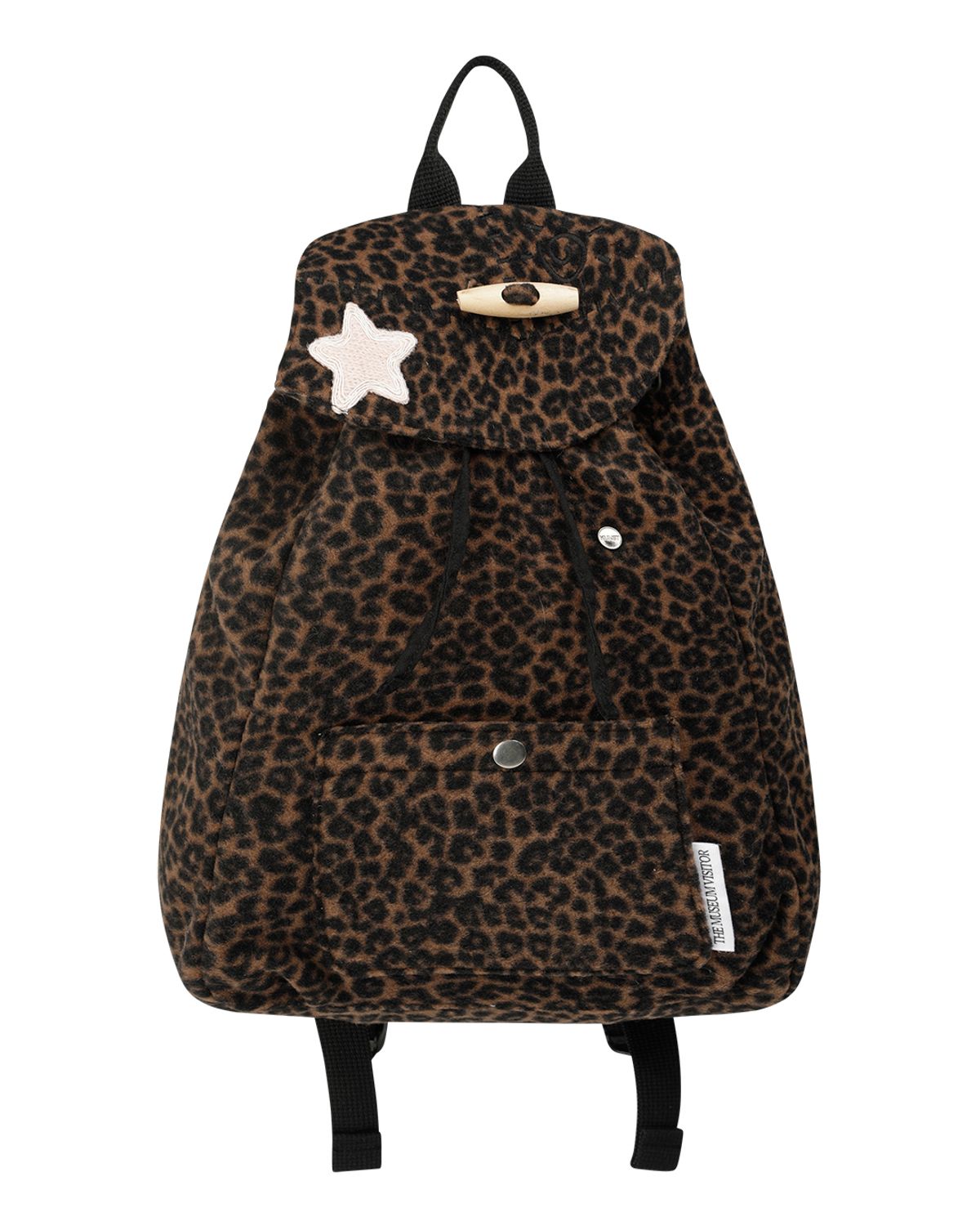 더뮤지엄비지터(THEMUSEUMVISITOR) TMV X DEINET LEOPARD BACKPACK (BROWN)