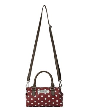 TMV X DEINET DOT BOSTON BAG (WINE)