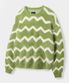 에센셜 헤어리 라운드 니트_웨이브 그린