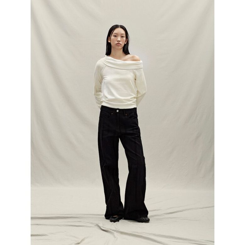 Off Shoulder Pullover  Ivory