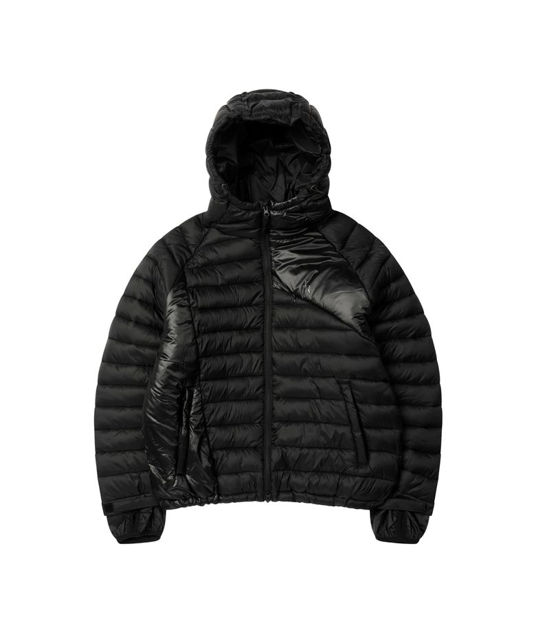 커브드 라인 라이트웨이트 푸퍼 자켓 [BLACK]