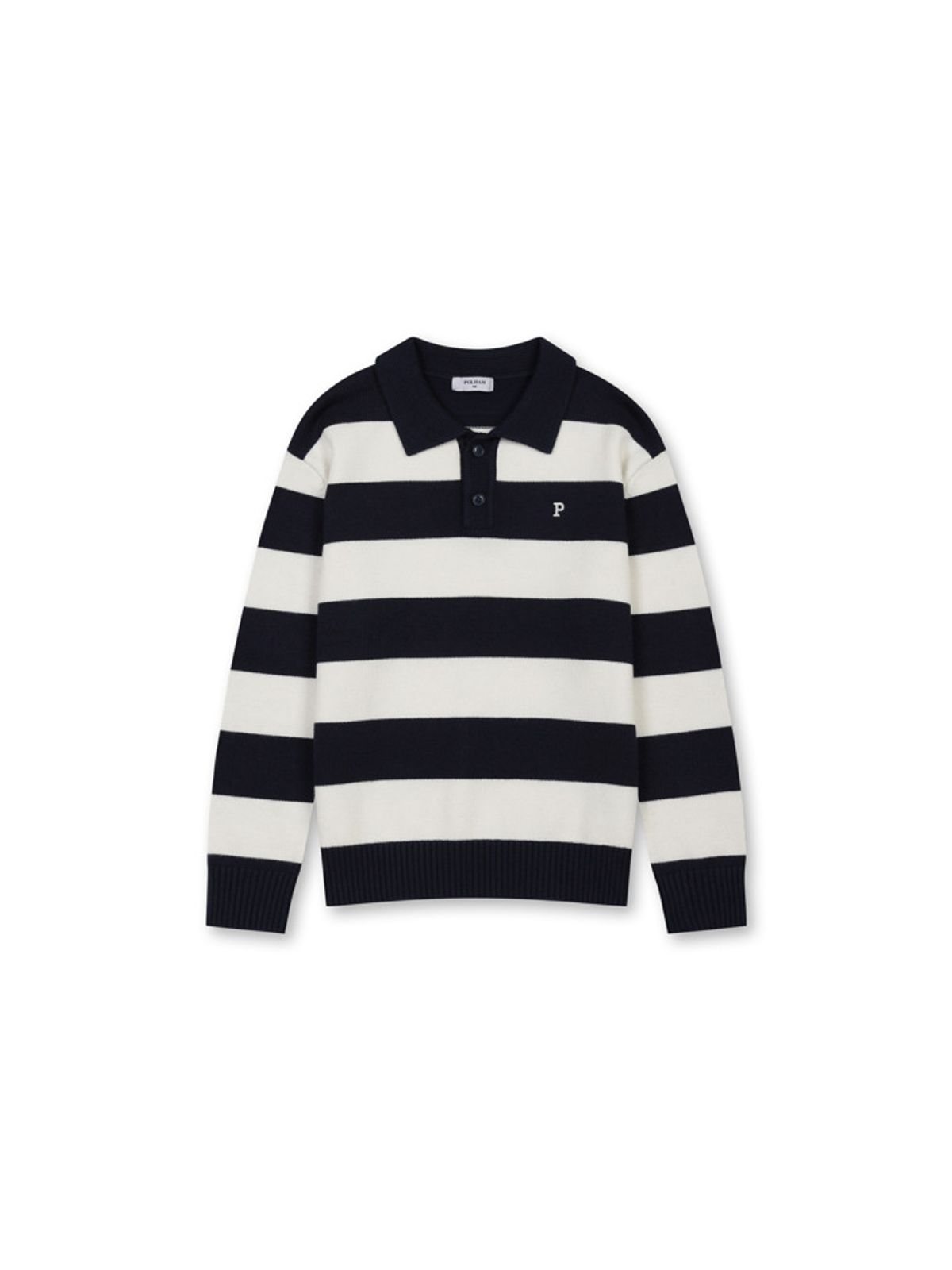 폴햄키즈(POLHAM KIDS) 공용) 스트라이프 카라 니트_PKF4ER3030