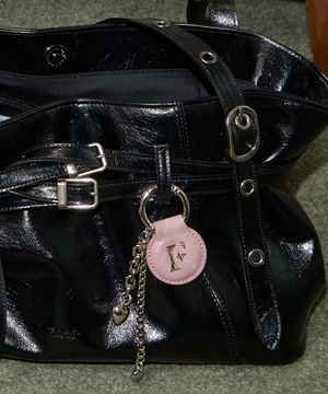 Heart Charm Chain Keyring [Indie Pink]