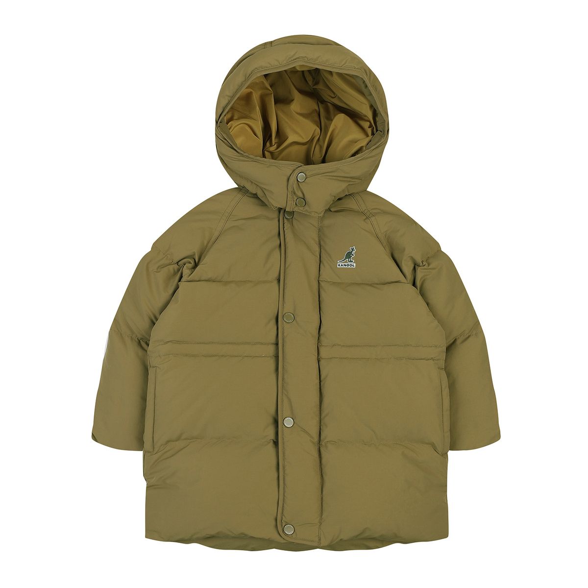 캉골키즈(KANGOL KIDS) 버블 롱 다운점퍼 RD 0109 카키