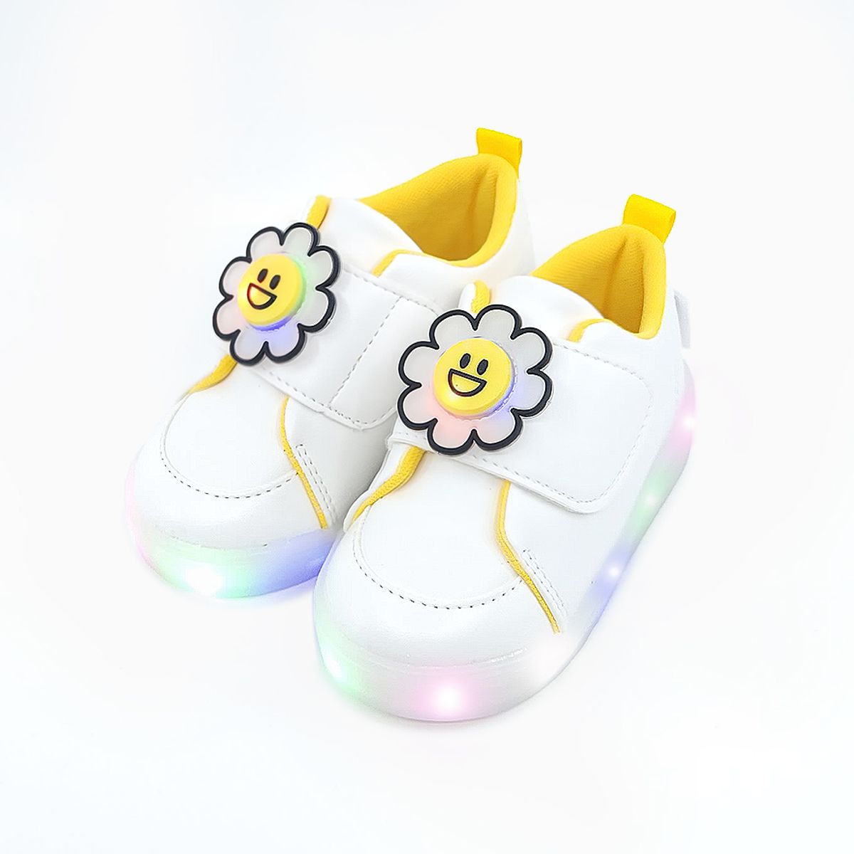 베이비솔(BABYSOLE) 헬로데이지 LED 운동화