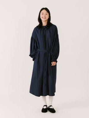 산토리니 프릴 원피스_네이비