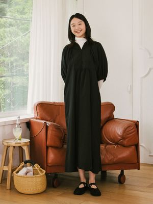 마요르카 롱 원피스_블랙