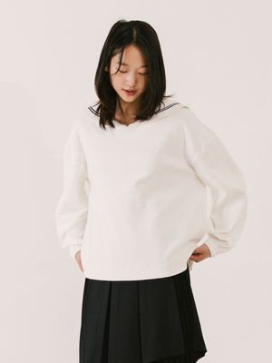 별빛 세일러 풀오버_화이트