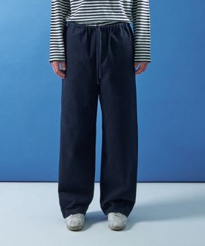 M.C UNISEX, Loose-Fit Easy Pants / Navy