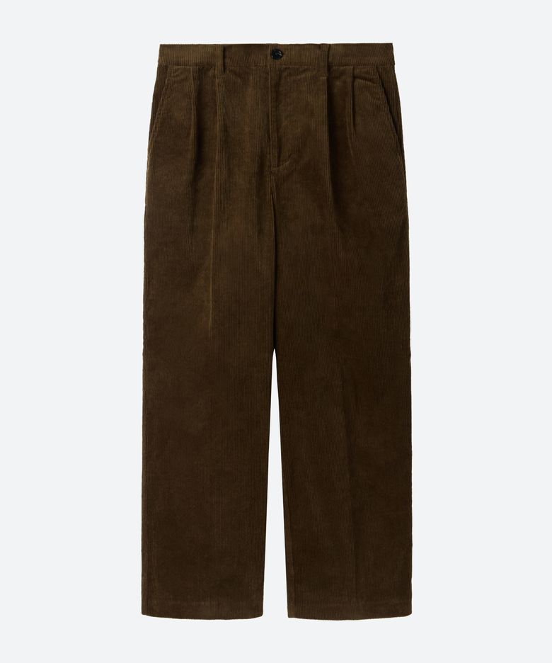 M.C UNISEX, Corduroy Chino Pants / Brown