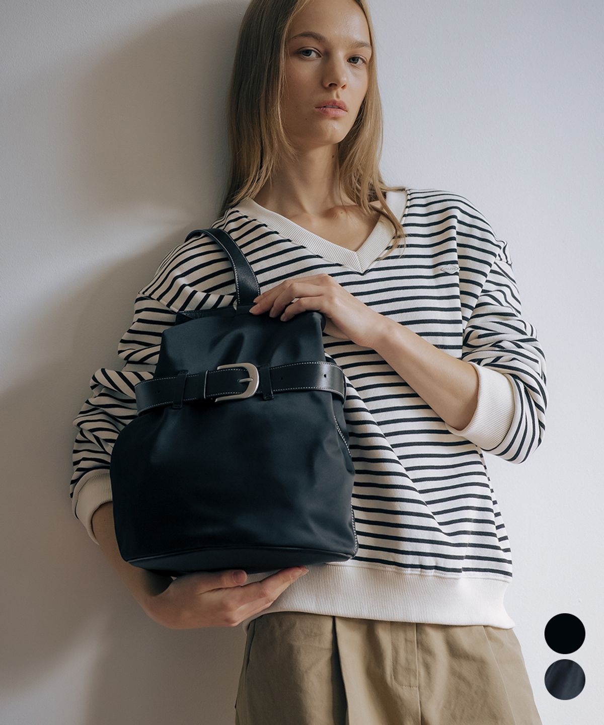 틸아이다이(TILL I DIE) 2-Way buckle shoulder bag [TIWT01AH01]_2color