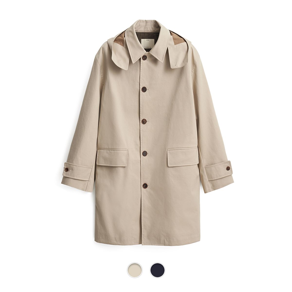 포터리(POTTERY) Bonded Cotton Hooded Car Coat - 2 Color