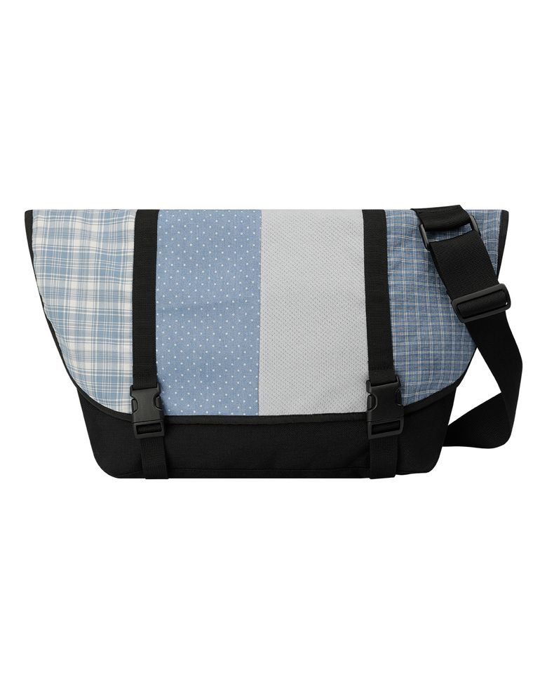 PATCHWORK MESSENGER BAG (BLACK)