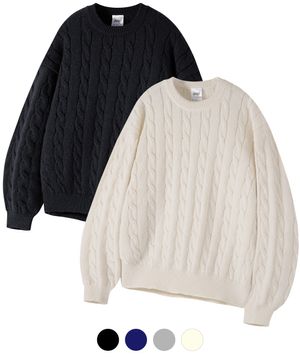 [2PACK] 케이블 니트 2종 세트