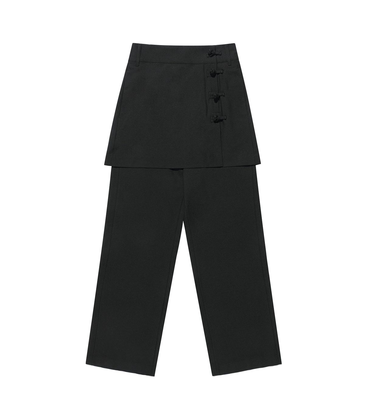 나이스고스트클럽(NICEGHOSTCLUB) FFATS LAP SKIRT PANTS_BLACK(NG2FFUPA90A)