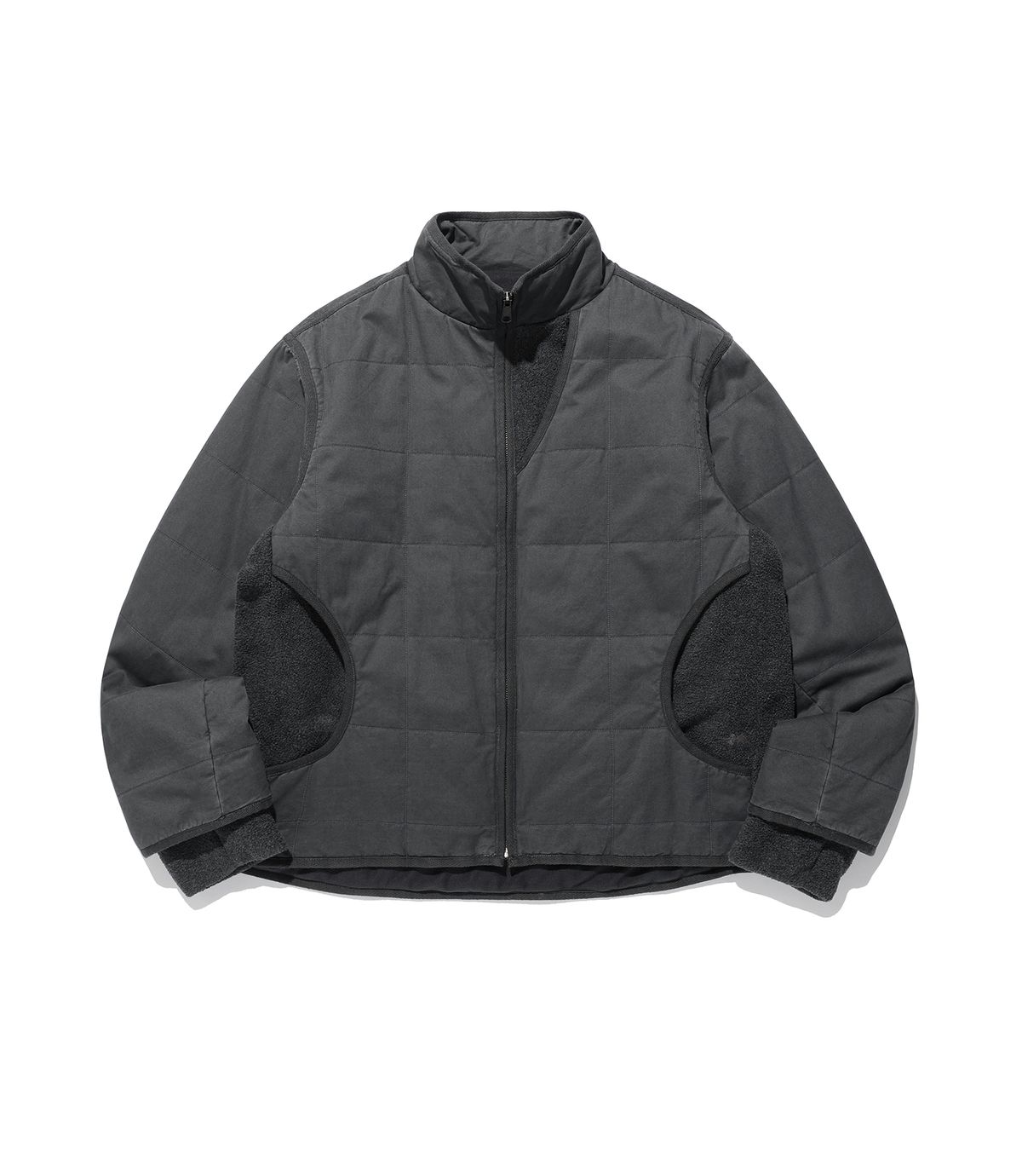 나이스고스트클럽(NICEGHOSTCLUB) COTTON WASHED QUILTING JACKET_CHARCOAL(NG2FWUB900A)