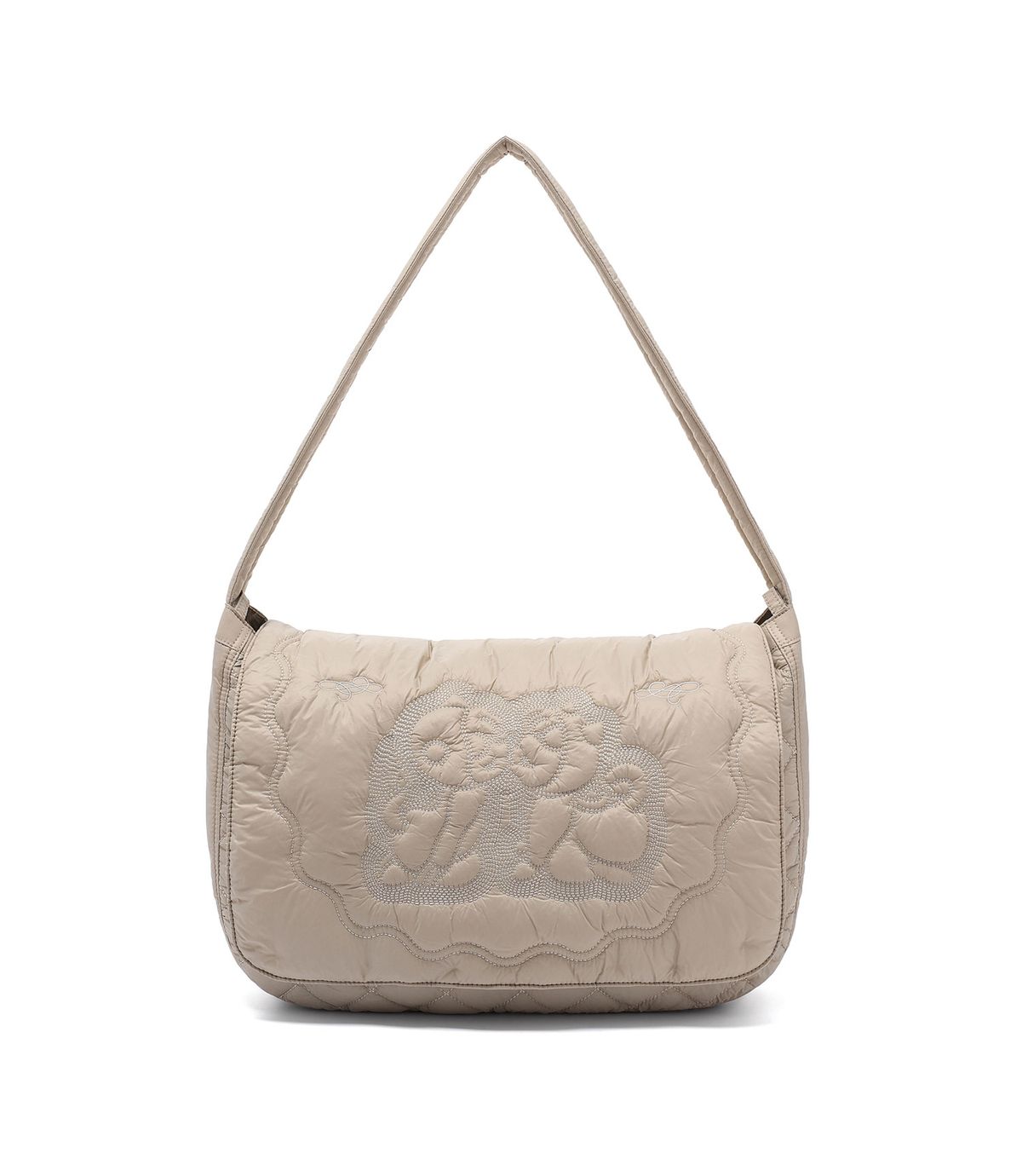 나이스고스트클럽(NICEGHOSTCLUB) STITCH PUFFER ANGELS CROSSBAG_BEIGE(NG2FFUAB41A)