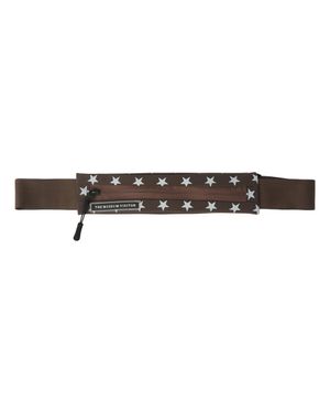 STAR PRINTED BELT BAG (BROWN)
