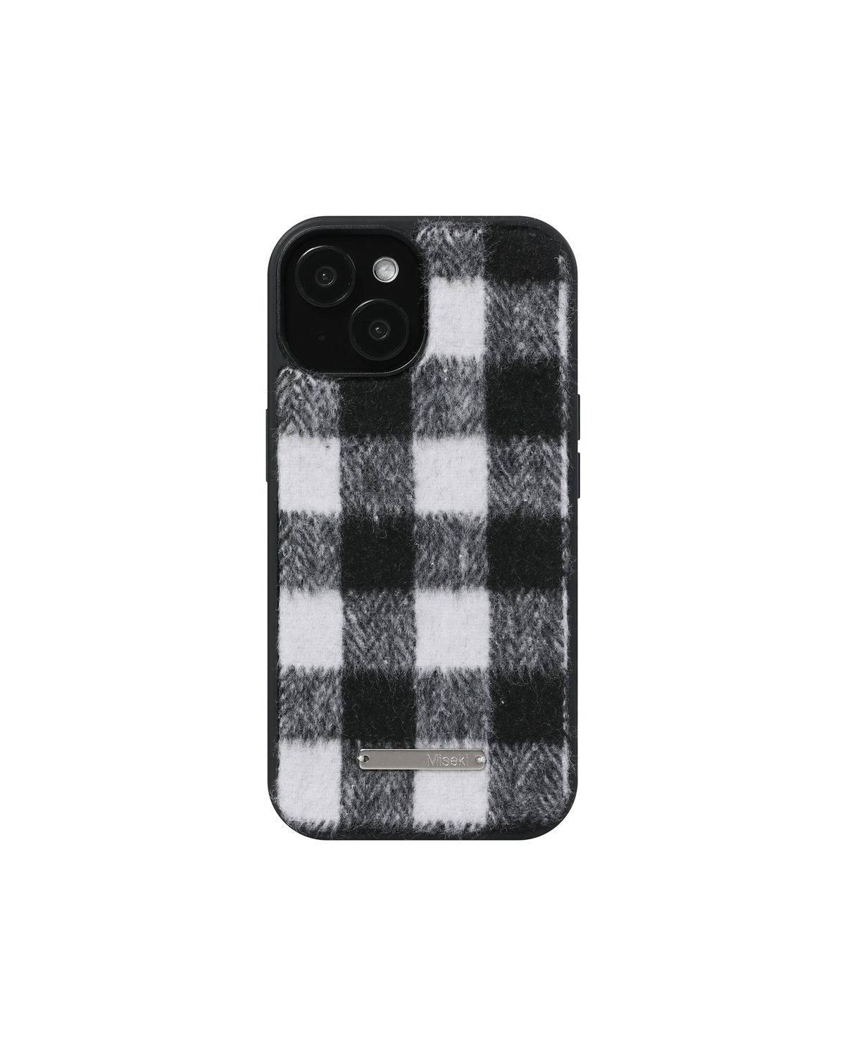 미세키서울(MISEKI SEOUL) Cozy check iphone case BLACK