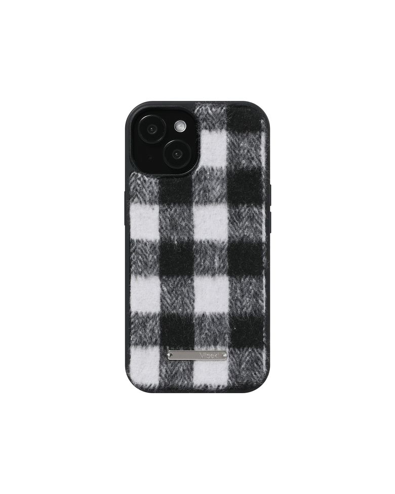 Cozy check iphone case BLACK