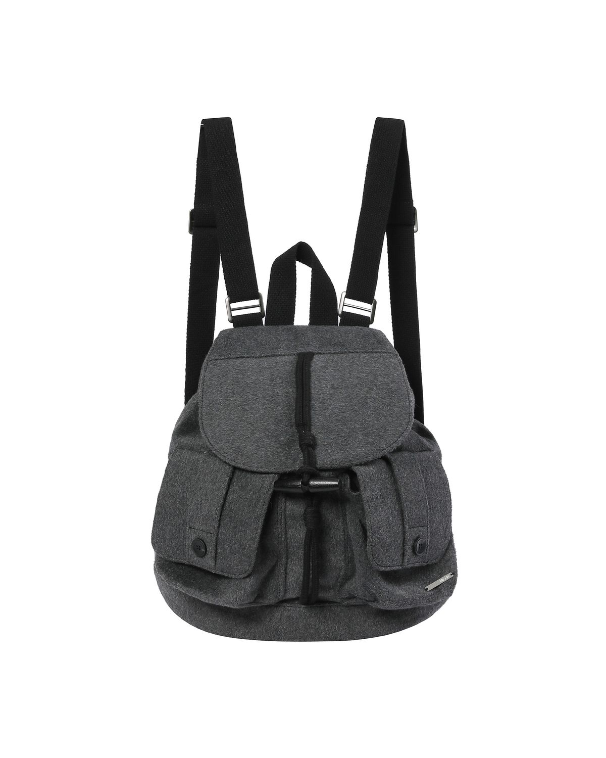 미세키서울(MISEKI SEOUL) Toggle wool backpack  DARK GREY
