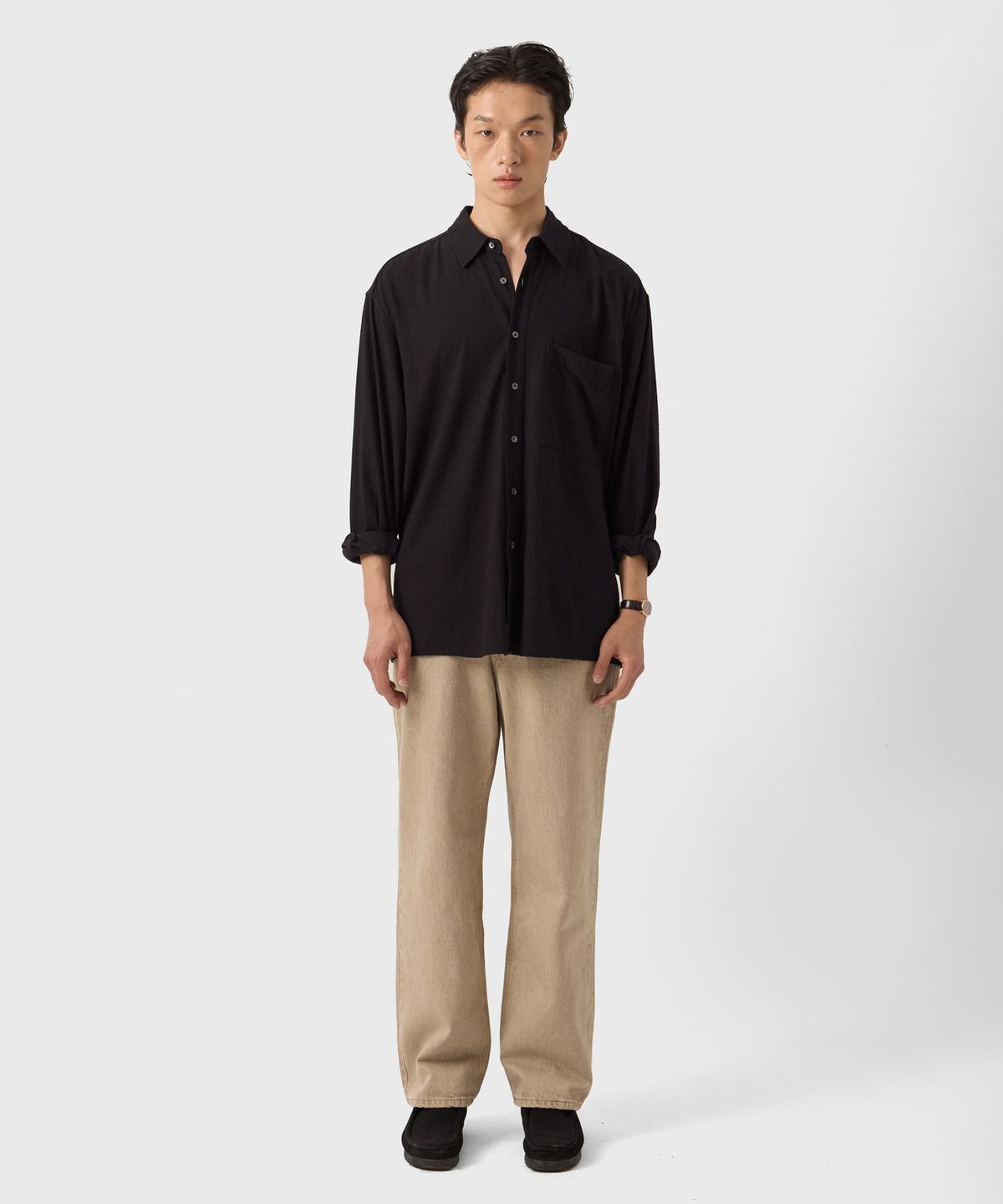 유스(YOUTH) Straight Denim Pants - Sand Beige
