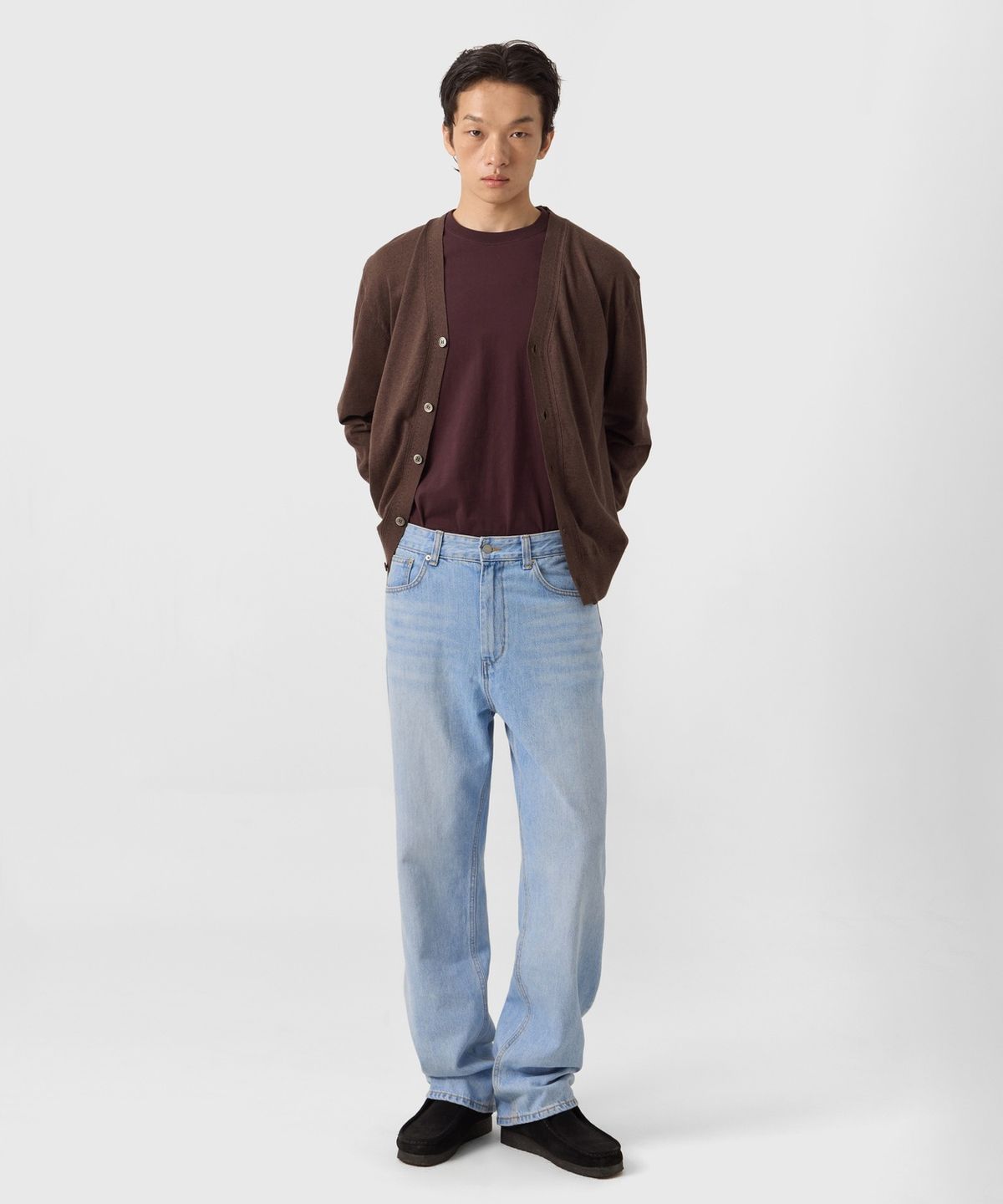 유스(YOUTH) Straight Denim Pants - Light Blue