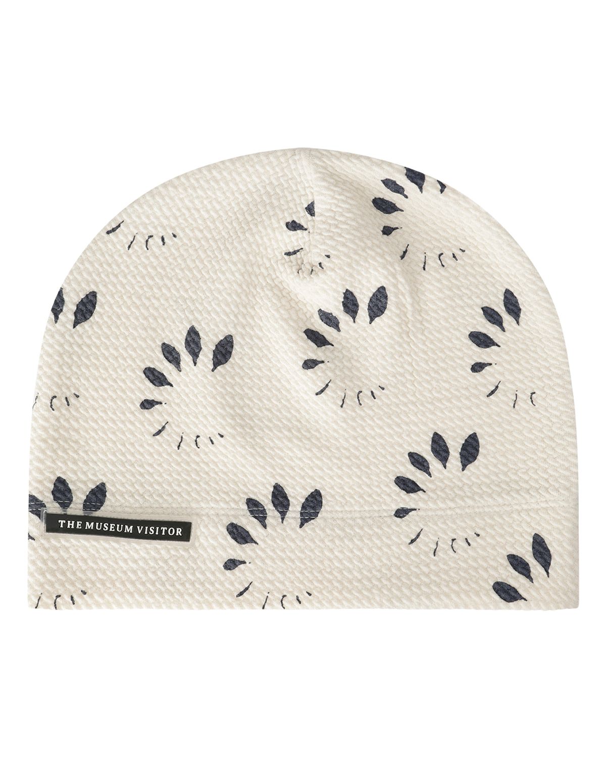 더뮤지엄비지터(THEMUSEUMVISITOR) LEAF PRINTED BEANIE (CREAM)