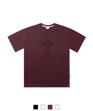 TICK CROSS 오버핏 반팔(SATAWA-0007)