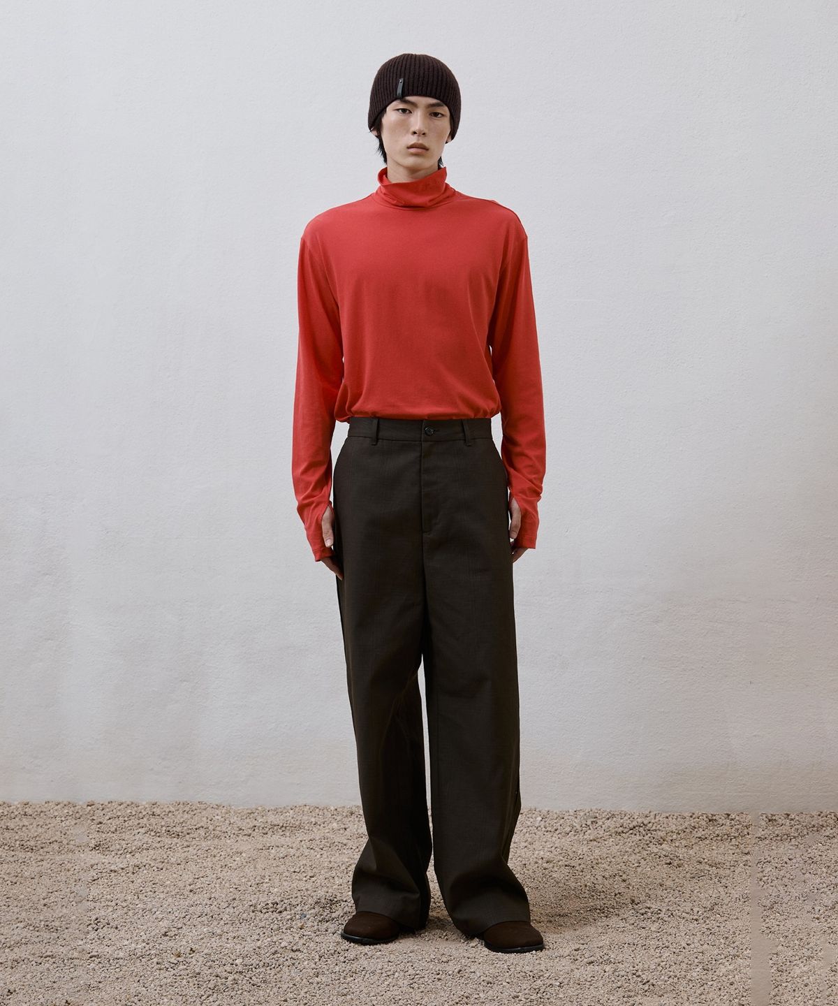 유스(YOUTH) Finger Hole L/S T-shirt - Red