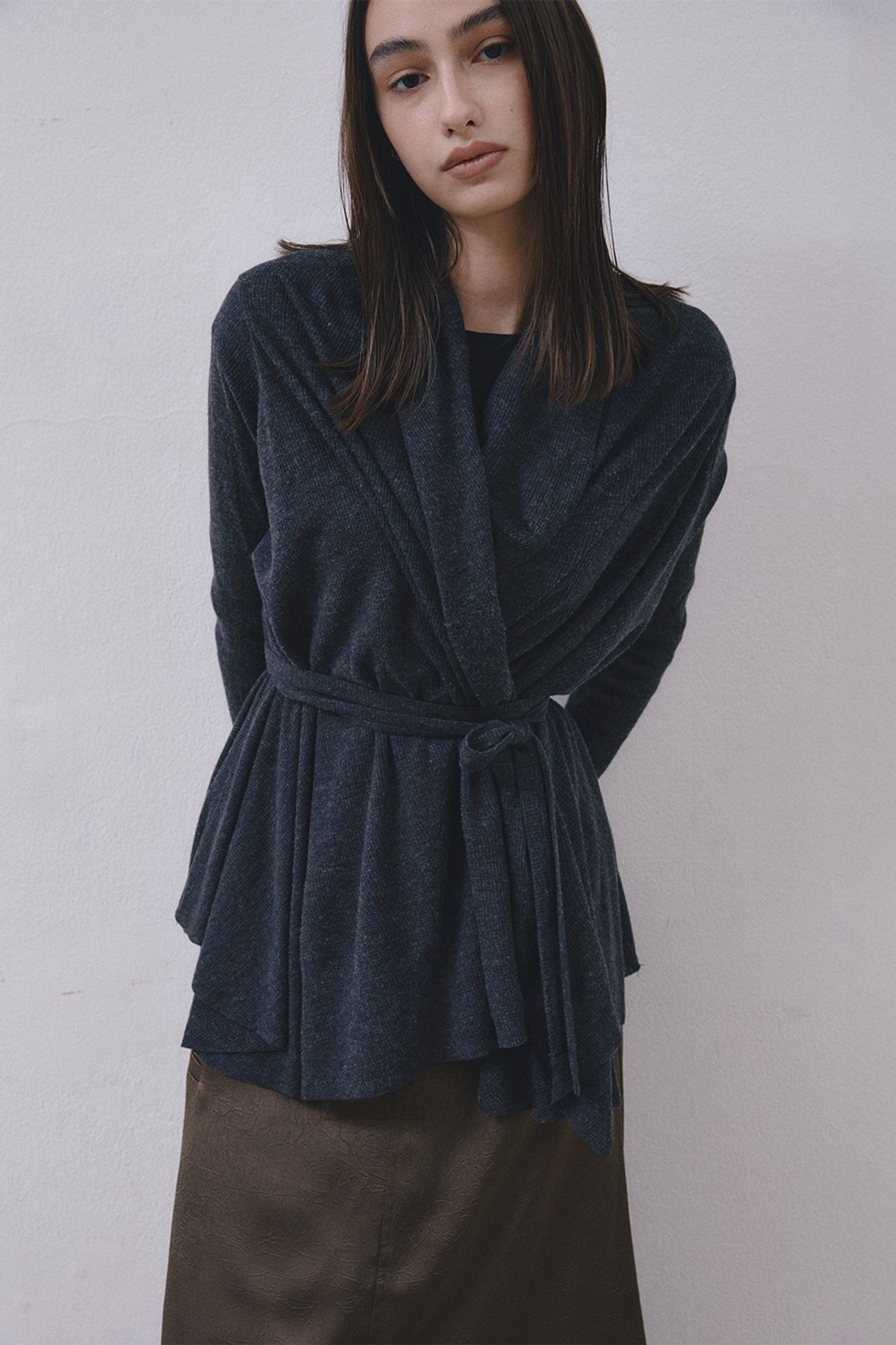 미드앤로우(MIDNLOW) Multi Cardigan (Grey)
