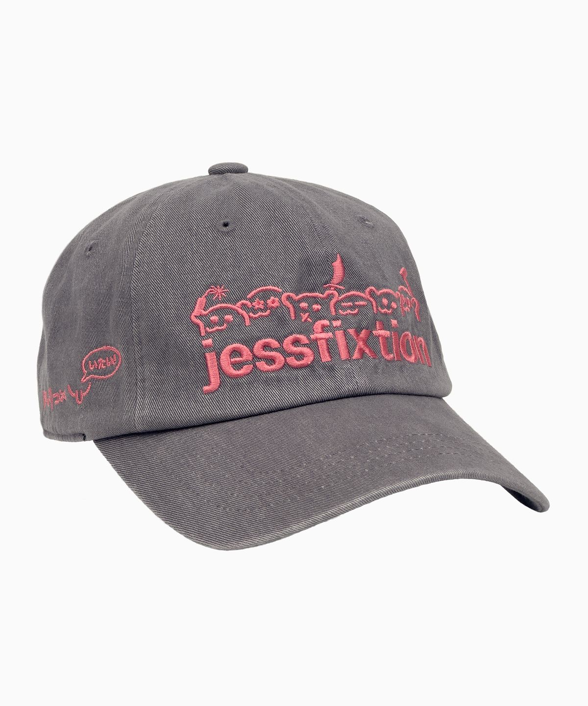 제스픽션(JESSFIXTION) FIXY LOGO WASHING CAP (GREY)