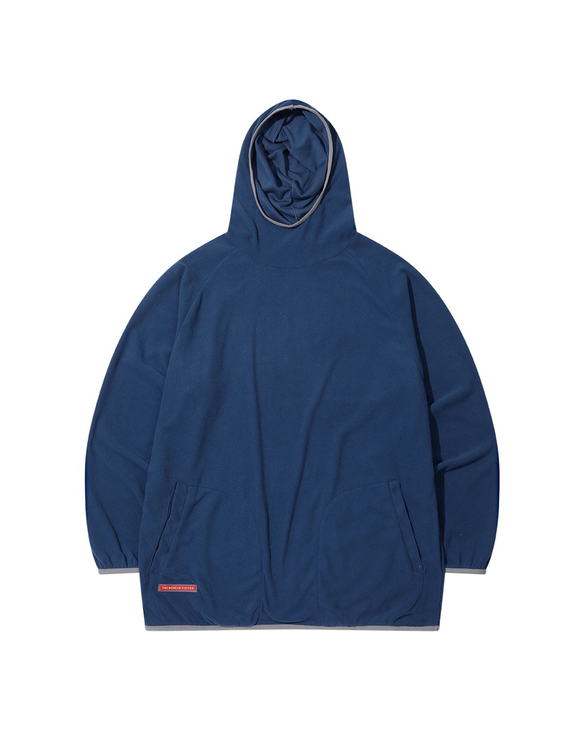 더뮤지엄비지터(THEMUSEUMVISITOR) SPORTS LABEL FLEECE ANORAK (NAVY)