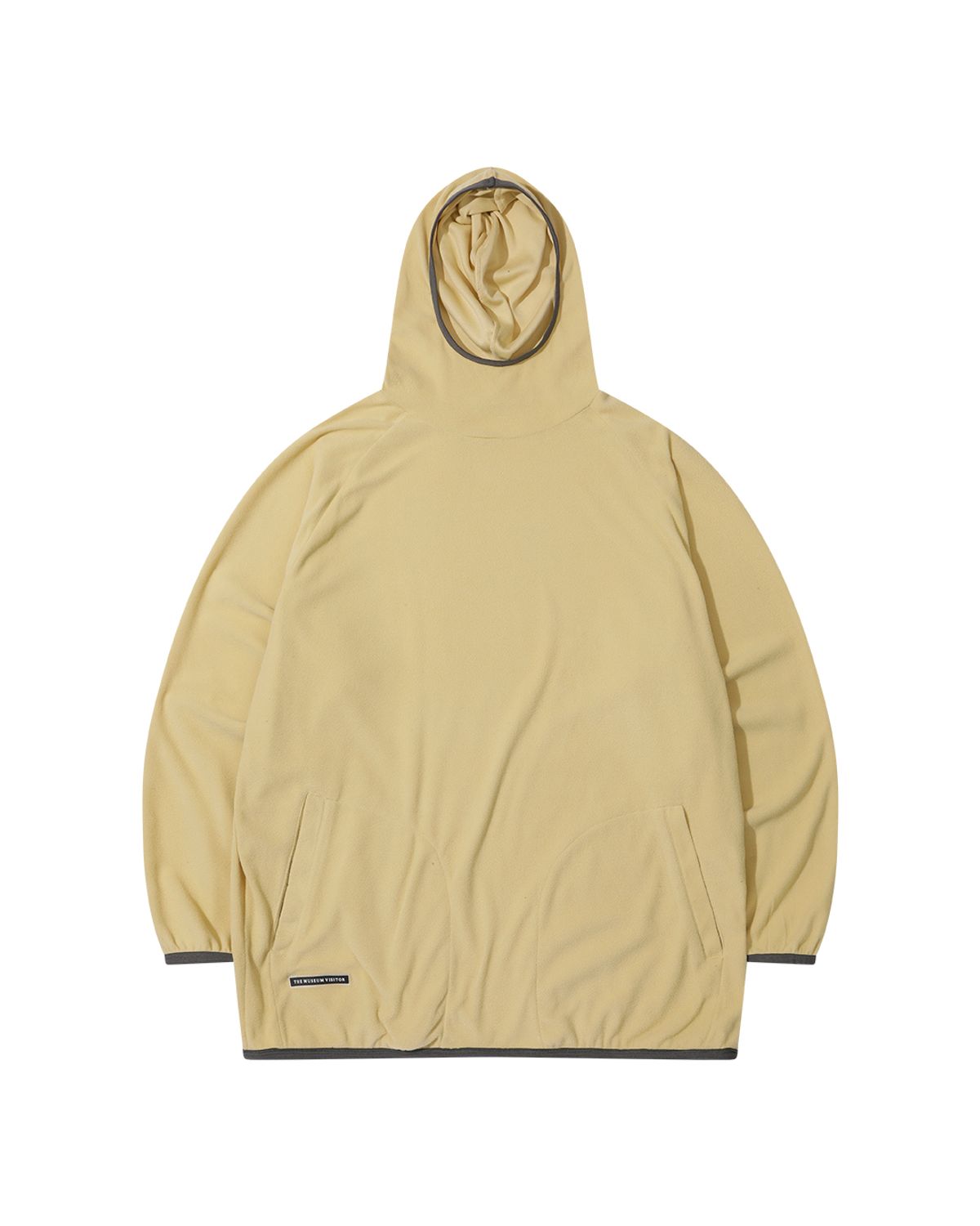 더뮤지엄비지터(THEMUSEUMVISITOR) SPORTS LABEL FLEECE ANORAK (LEMON)