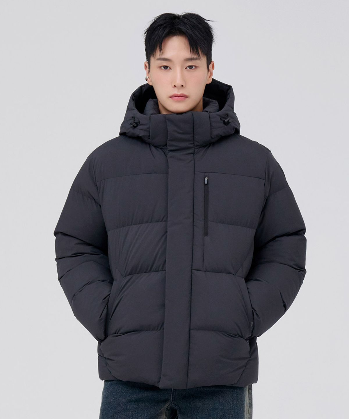 체이스컬트(CHASECULT) 공용 탈부착 푸퍼 점퍼-차콜