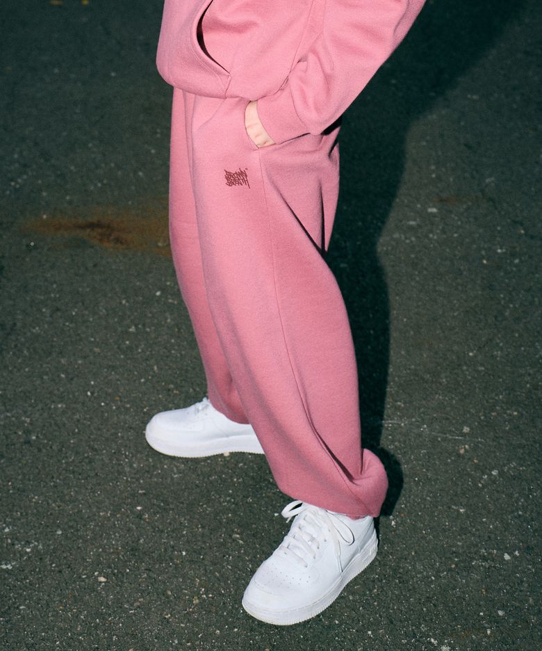 KIDS TAG SWEAT PANTS - INDY PINK