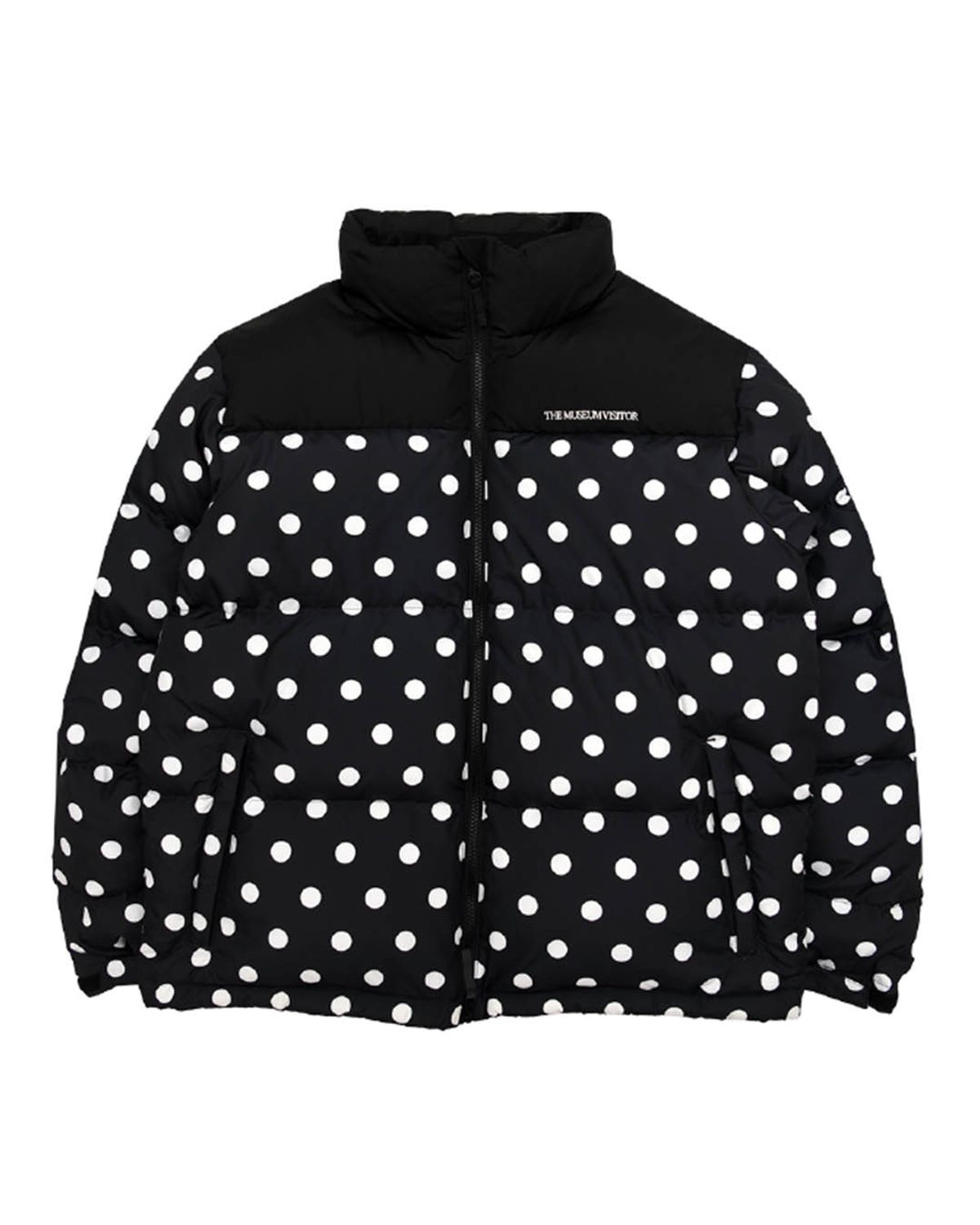 더뮤지엄비지터(THEMUSEUMVISITOR) DOT DUCK DOWN JACKET (BLACK)