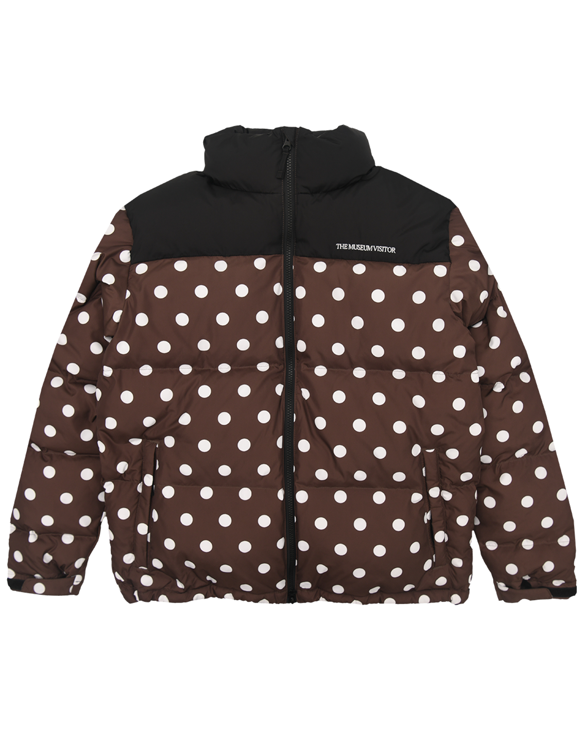 더뮤지엄비지터(THEMUSEUMVISITOR) DOT DUCK DOWN JACKET (BROWN)