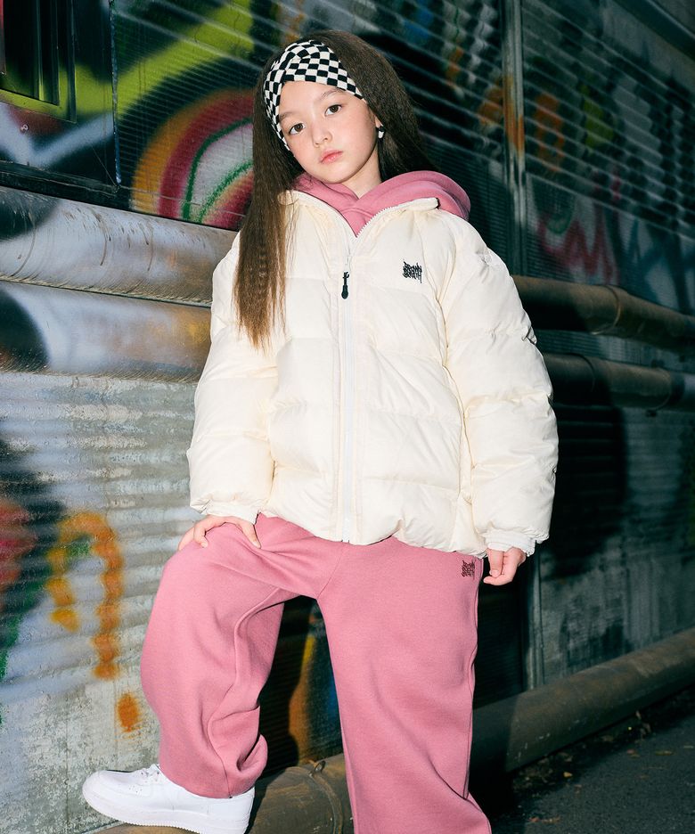 KIDS TAG LIGHT PADDING JUMPER - OFF WHITE