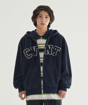 웜온 CVNT 플리스 후드집업 Dark Navy