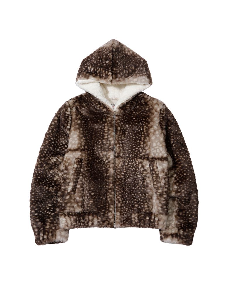 BAMBIE FUR HOODIE (BROWN)