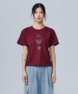 AWA DOT 우먼 크롭 반팔(SACAWA-0003)