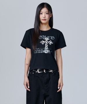 CAMOUFLAGE 우먼 크롭 반팔(SACAWA-0004)