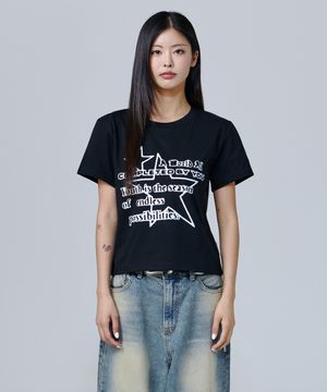 STAR STREAM 우먼 크롭 반팔(SACAWA-0011)