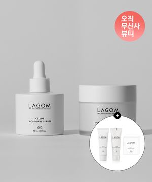 아쿠알렌 세럼 50ml+딥 모이스처 크림 60ml (+클렌징2종+세럼 증정)