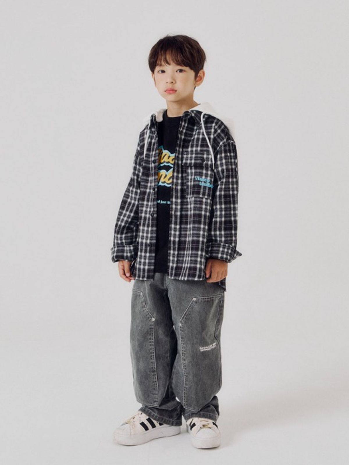 비아셉템버(VIASEPTEMBER) 스너브 더블니 팬츠 다크그레이